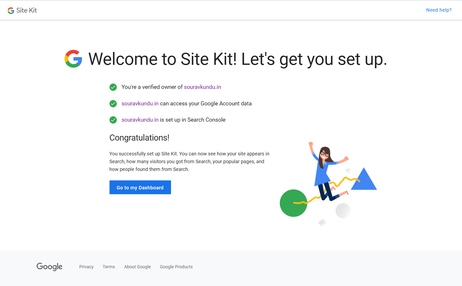 03 how to link google site kit and search console 4 success - چگونه کیت سایت گوگل را در WordPress تنظیم کنیم ؟