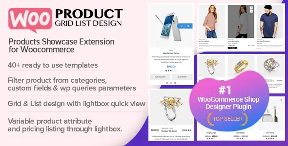 Woo Product Grid/List Design plugin