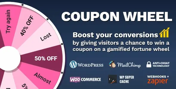 Download the Coupon Wheel plugin for WooCommerce and WordPress