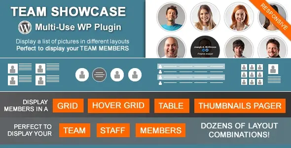 Download Team Showcase plugin for WordPress