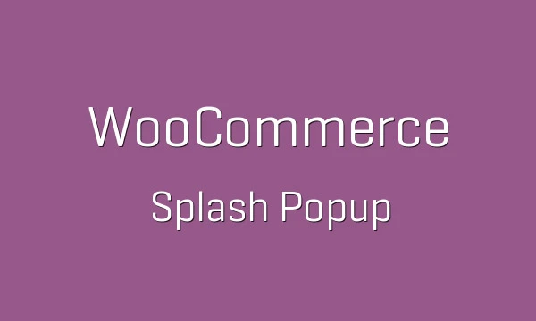 افزونه WooCommerce Splash Popup