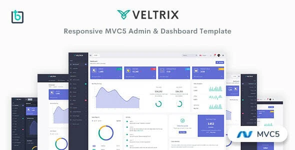 دانلود Veltrix – MVC5 Admin & Dashboard Template