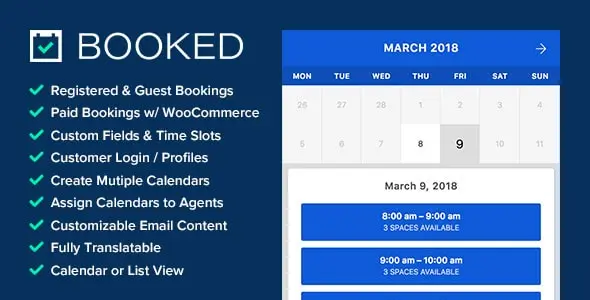 Download Booked appointment booking plugin for WordPress