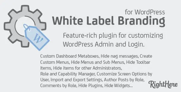 Download White Label Branding plugin for WordPress