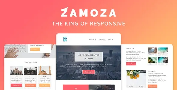 قالب HTML ایمیل Zamoza