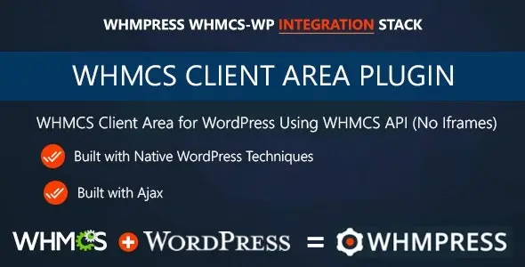 Download WHMCS Client Area plugin for WordPress
