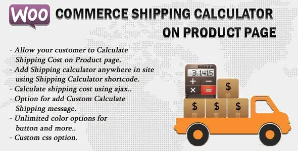 Download Woocommerce Shipping Calculator On Product Page plugin