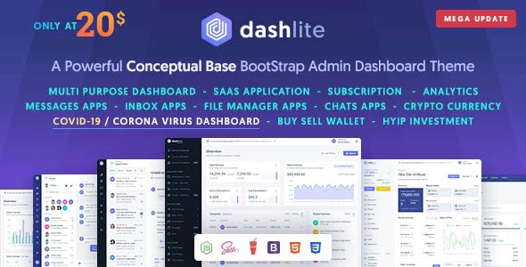Download DashLite bootstrap management template