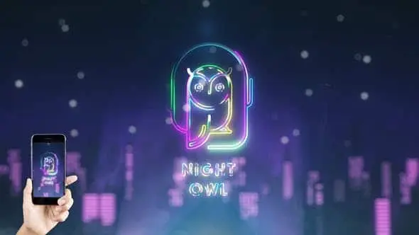 افترافکت نمایش لوگو Night City Logo Reveal