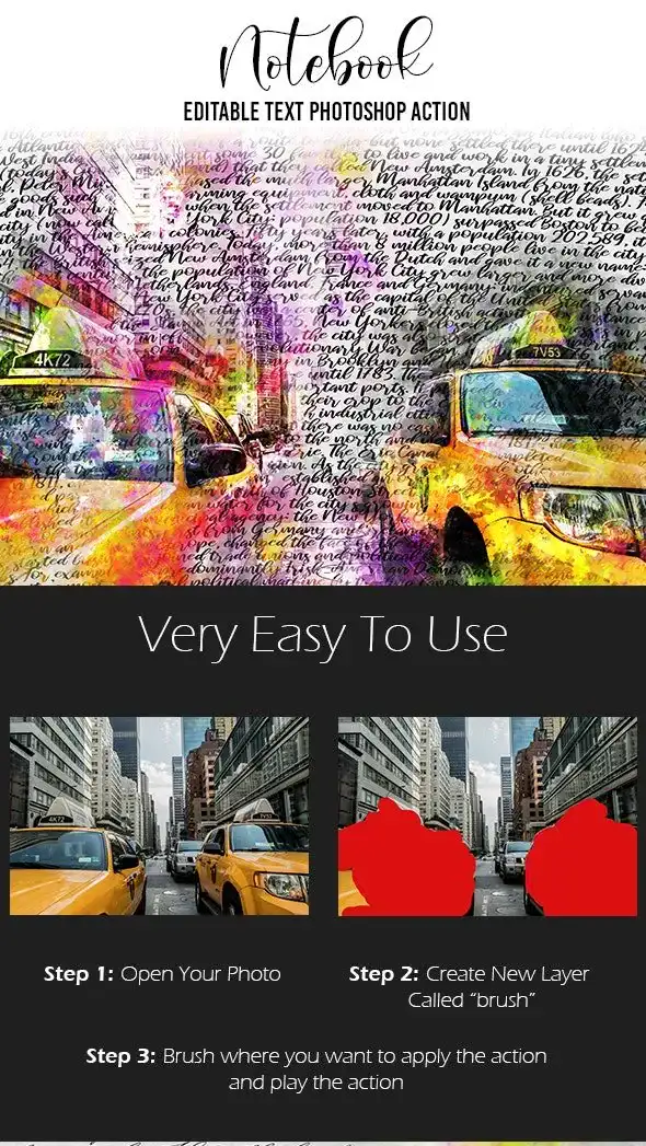 ezgif 3 419d4f91ee - اکشن فتوشاپ Notebook Editable Text Photoshop Action