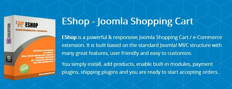 Download EShop plugin for Joomla