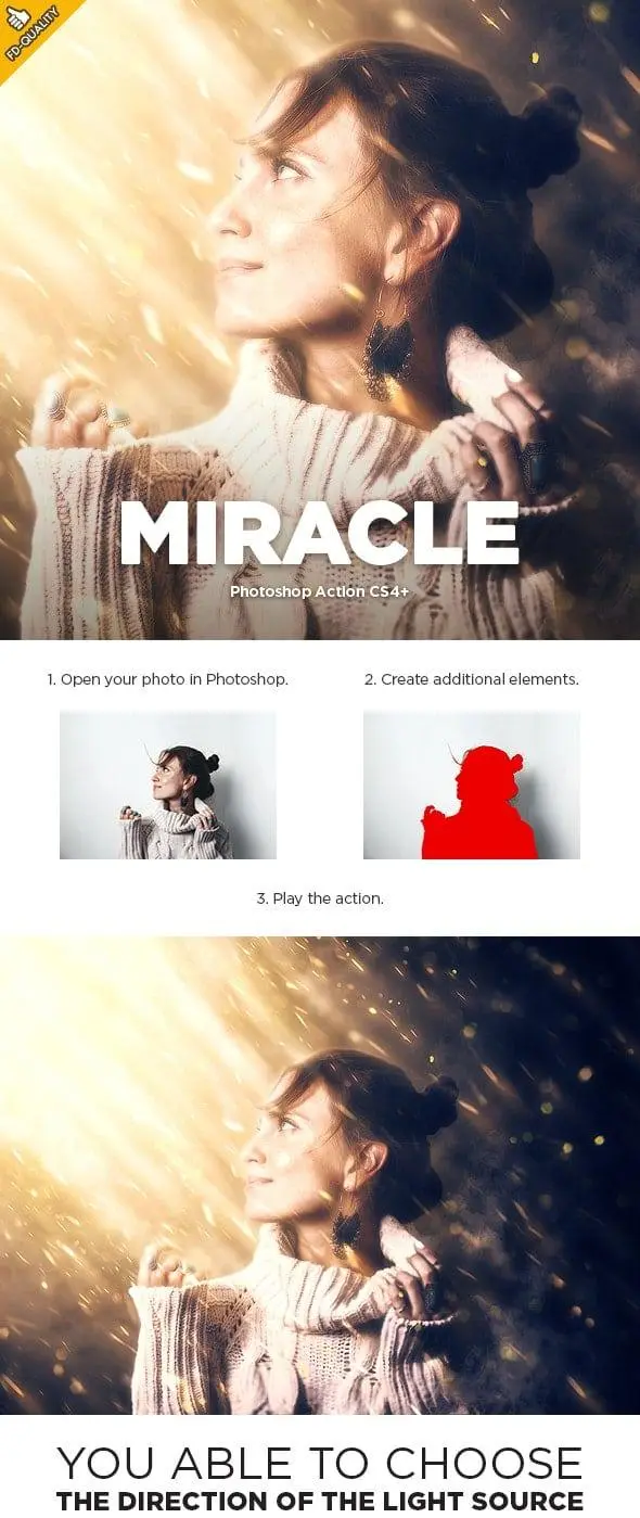 اکشن فتوشاپ Miracle CS4+ Photoshop Action