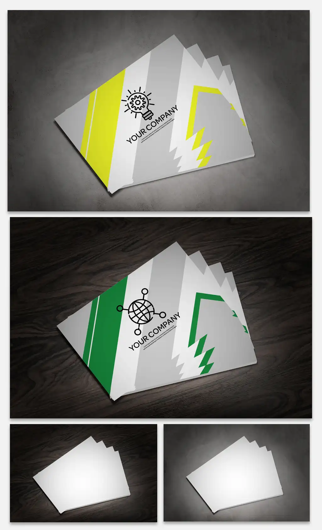 ezgif 4 86711c874f - ماک آپ نمایش کارت ویزیت Fanned Business Cards Mockup