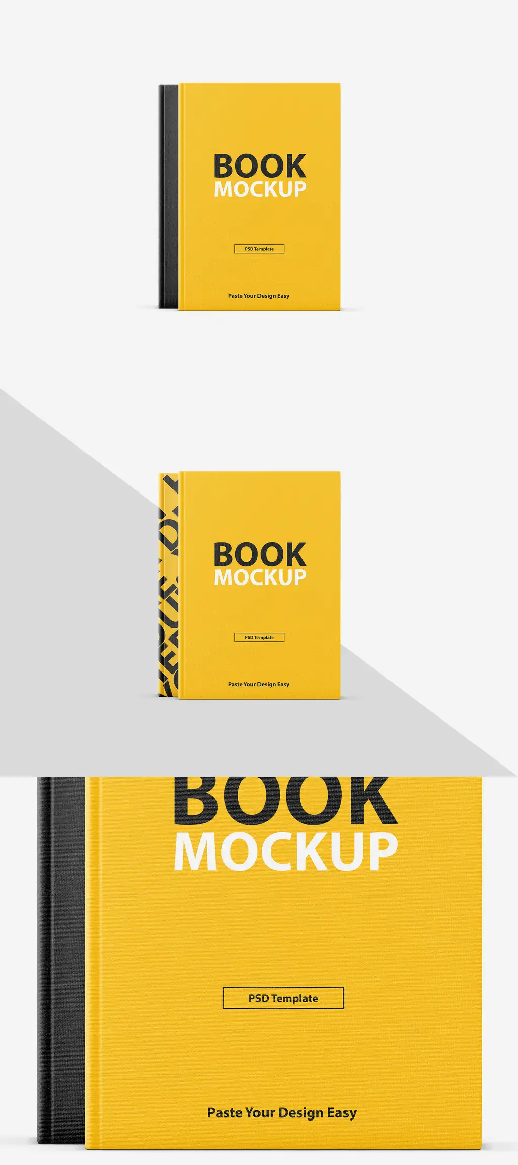 موکاپ کاور کتاب Textured Book Cover Mockup