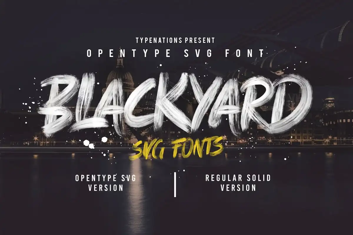 فونت Blackyard OpenType