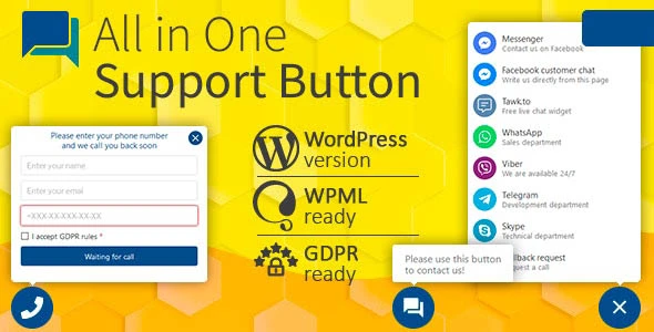 Download All in One Support Button plugin for WordPress