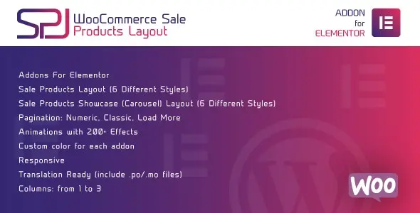 افزونه WooCommerce Sale Products Layout برای المنتور