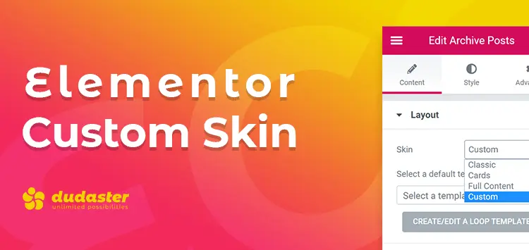 افزونه Elementor Custom Skin Pro