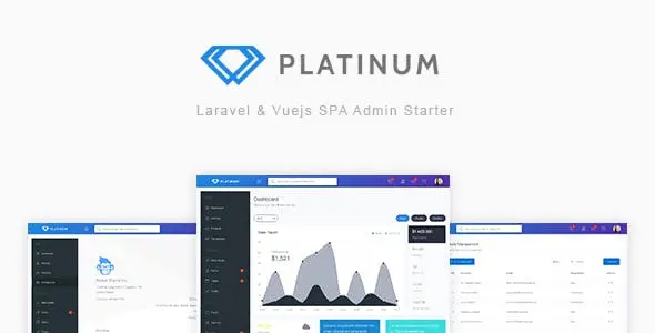 اسکریپت Platinum مدیریت - Laravel & Vuejs SPA Admin Starter