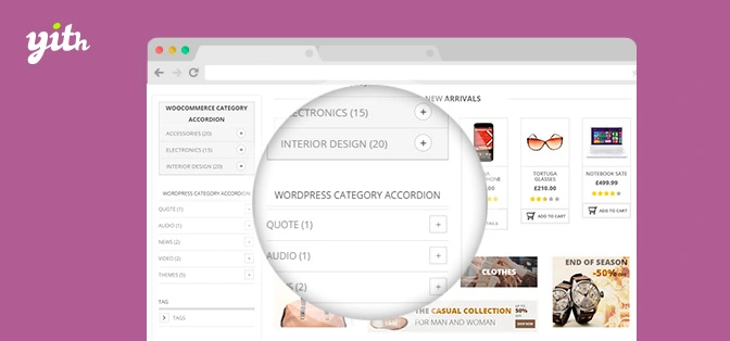 Download the YITH WooCommerce Category Accordion Premium plugin
