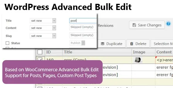 Download WordPress Advanced Bulk Edit plugin