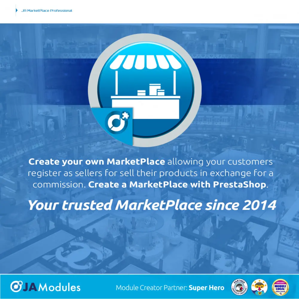 Download the JA Marketplace module for PrestaShop