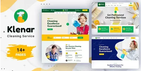 Download the Klenar Rastchin cleaning service template for WordPress
