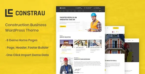 Download the Constrau theme for WordPress