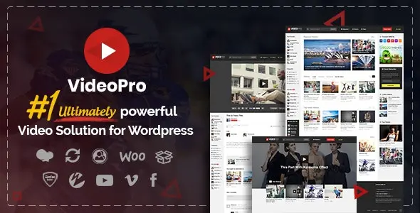Download VideoPro template for WordPress
