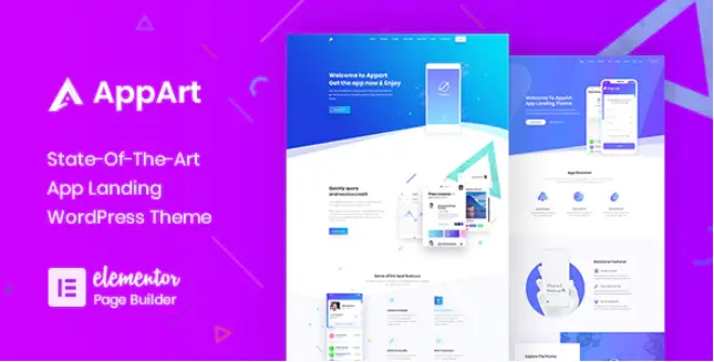 Download AppArt template for WordPress