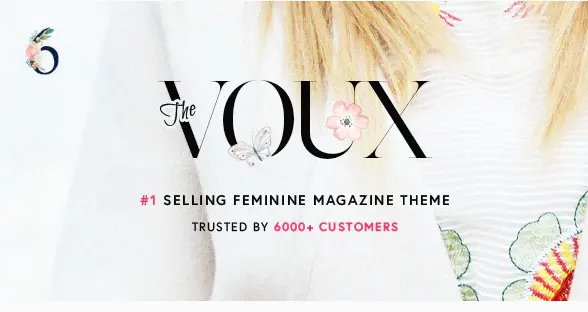 Download The Voux magazine template for WordPress