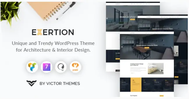 Download Exertion template for WordPress