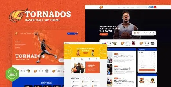 Download Tornados sports theme for WordPress