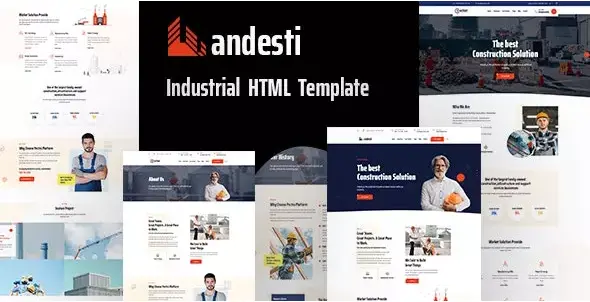 قالب HTML صنعتی Andesti