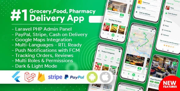 Download the Grocery Food Pharmacy Store Delivery Mobile App