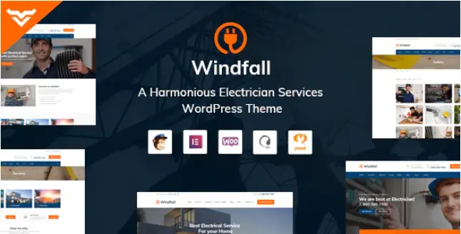 Download windfall template for WordPress