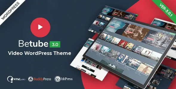 Download Betube video template for WordPress