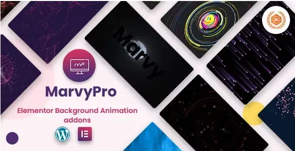 Download Elementor MarvyPro animated background plugin