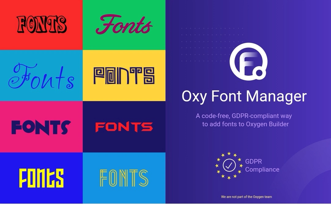 افزونه Oxy Font Manager برای اکسیژن بیلدر