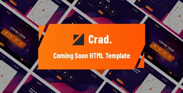 قالب HTML5 صفحه به زودی Crad