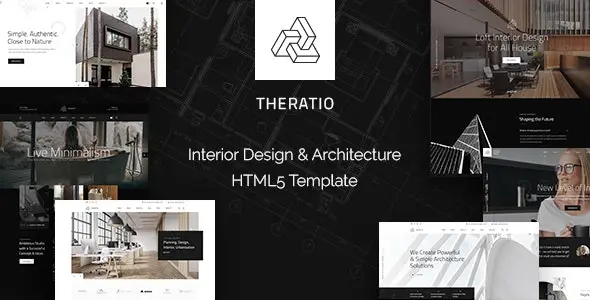 قالب HTML5 طراحی داخلی Theratio