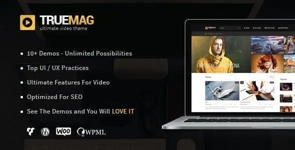 Download True Mag WordPress video magazine template right in China