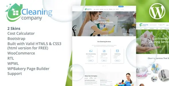 Download Rastchin Cleaning Services template for WordPress