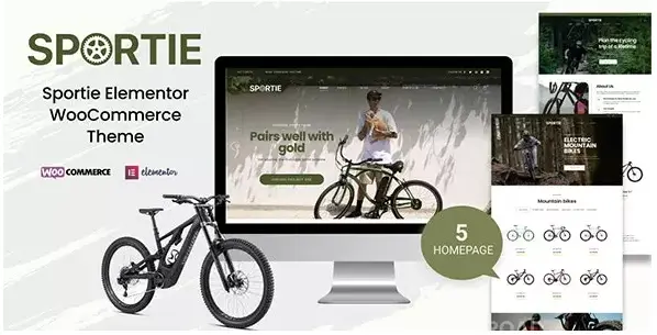 Download WooCommerce Sportie sports equipment sales template