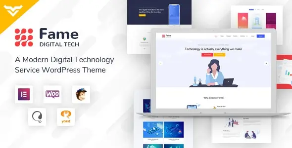 Download the Fame template for WordPress