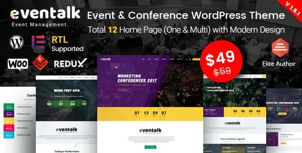 Download the EvenTalk theme - WordPress conference and event theme