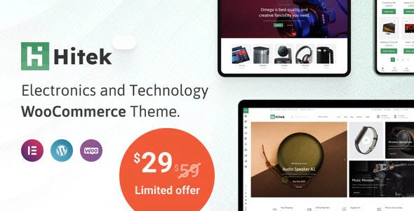 Download Hitek Rastchin electronics store template for WooCommerce