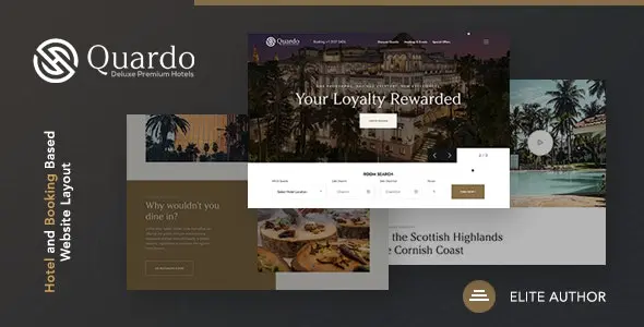 قالب HTML هتلداری Quardo