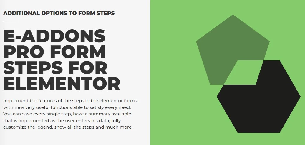Download the E-Addons PRO FORM STEPS plugin for Elementor