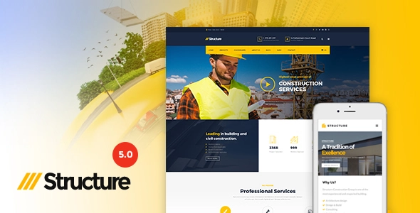 Download the Structure template for WordPress